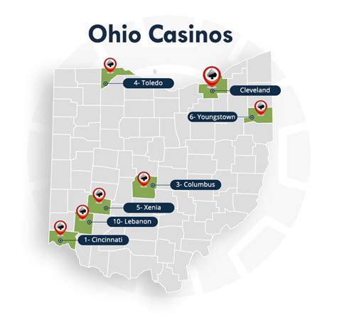 ohio casino map,ohio casino locations map